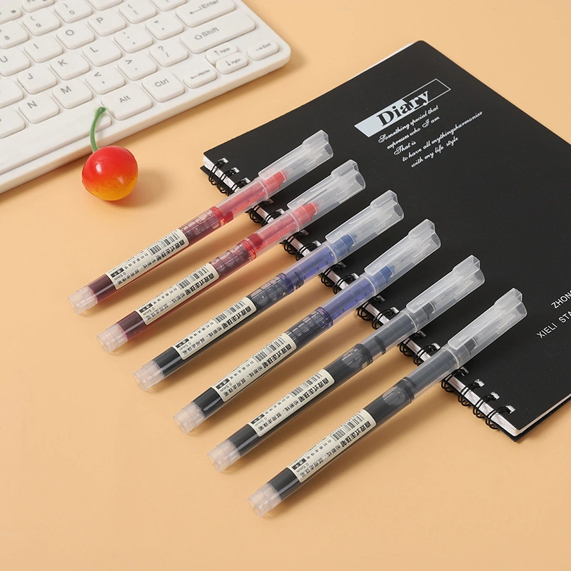 Straight Liquid Ball Neutral Pen For Student Examination