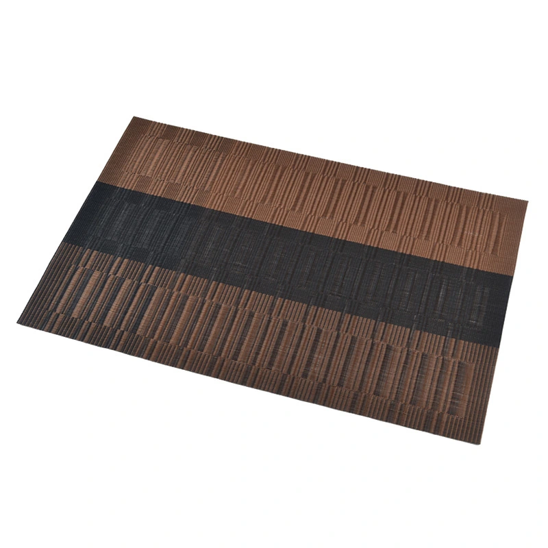 Plain Rectangular PVC Woven Tableware Western-style Placemat