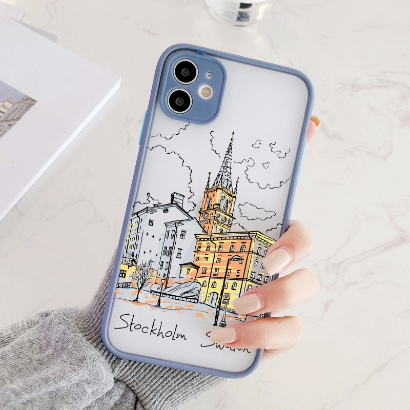 Skin Feeling Street View Mobile Phone Shell