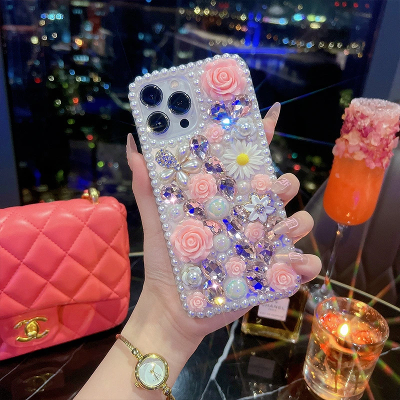 Flower Suitable Full Diamond 78Plus Rhinestone Xs Protective Case