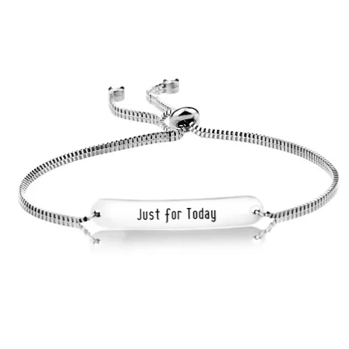 Just for Today Stretch Steel Bracelet