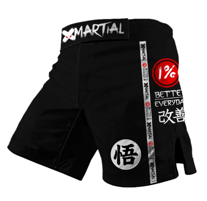 XM Hybrid Kanji Black Shorts