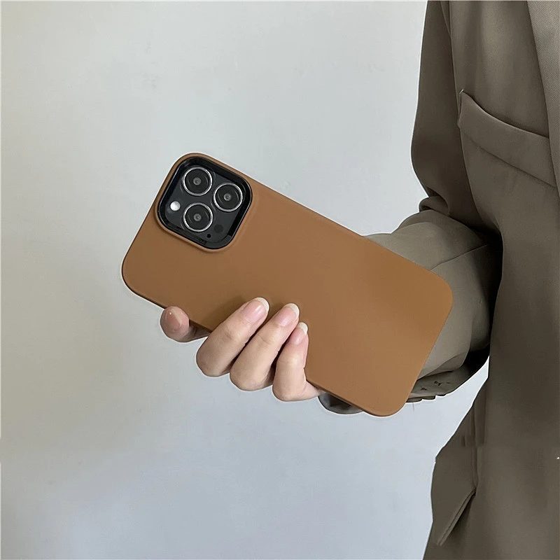 Caramel Color Mobile Phone All-inclusive Soft Case