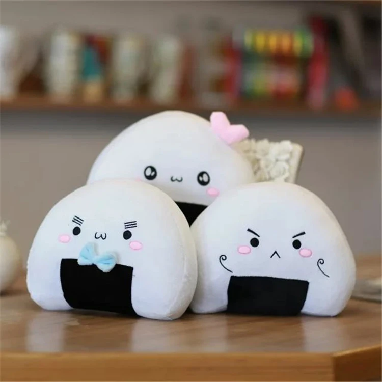 Cute Rice Ball Sushi Pillow Cushion Plush Toy