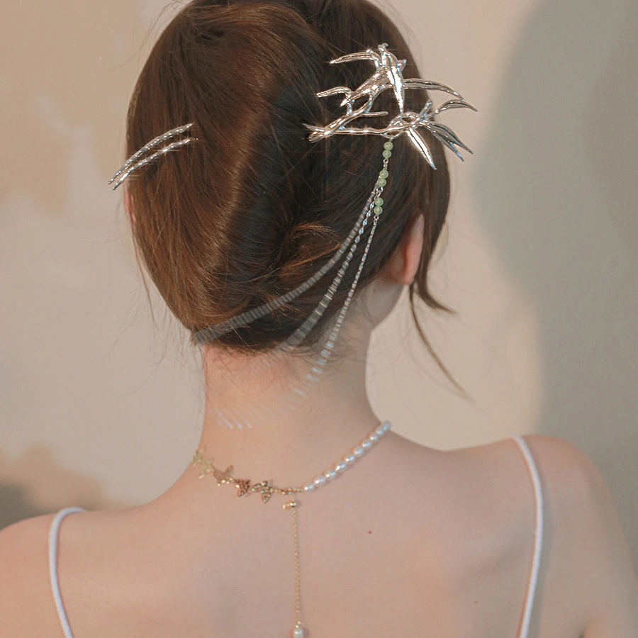 Temperament Bamboo Tassel Step Hairpin