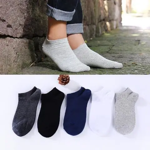 Men'S Boat Short Tube Summer Thin Low-Cut Shallow Mouth Invisible Socks