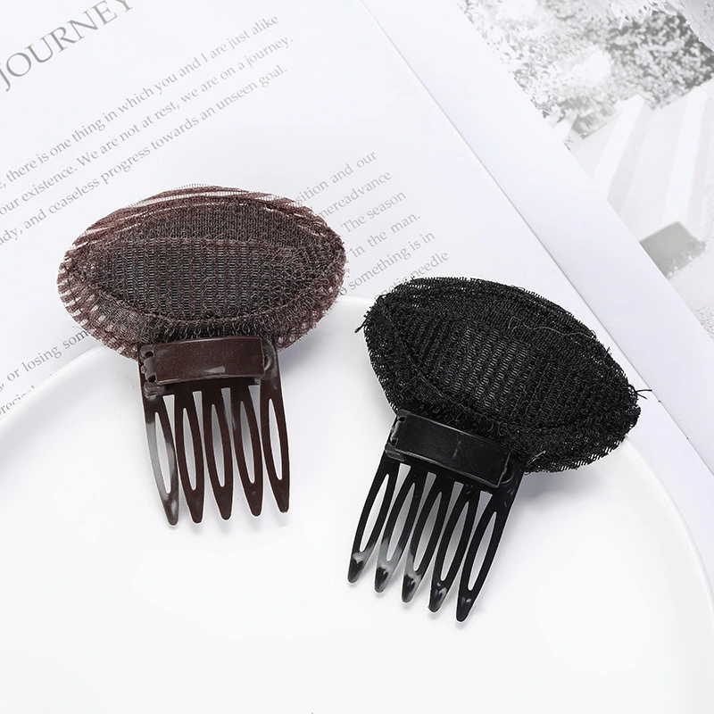 Women's Fashion Simple Heightening Fluffy Hair Fringe Grip Stabilizer Pad Base Plate