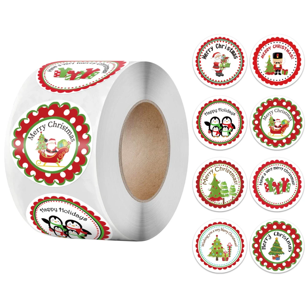 Christmas Holiday Decoration Gift Series Sticker Labels