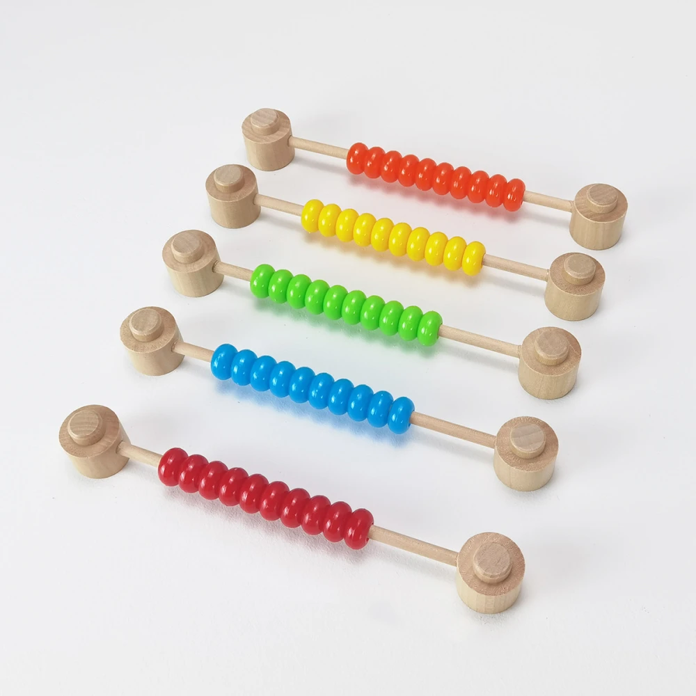 Hand Pearl Abacus Beads DIY Hole Board Toy Accessories