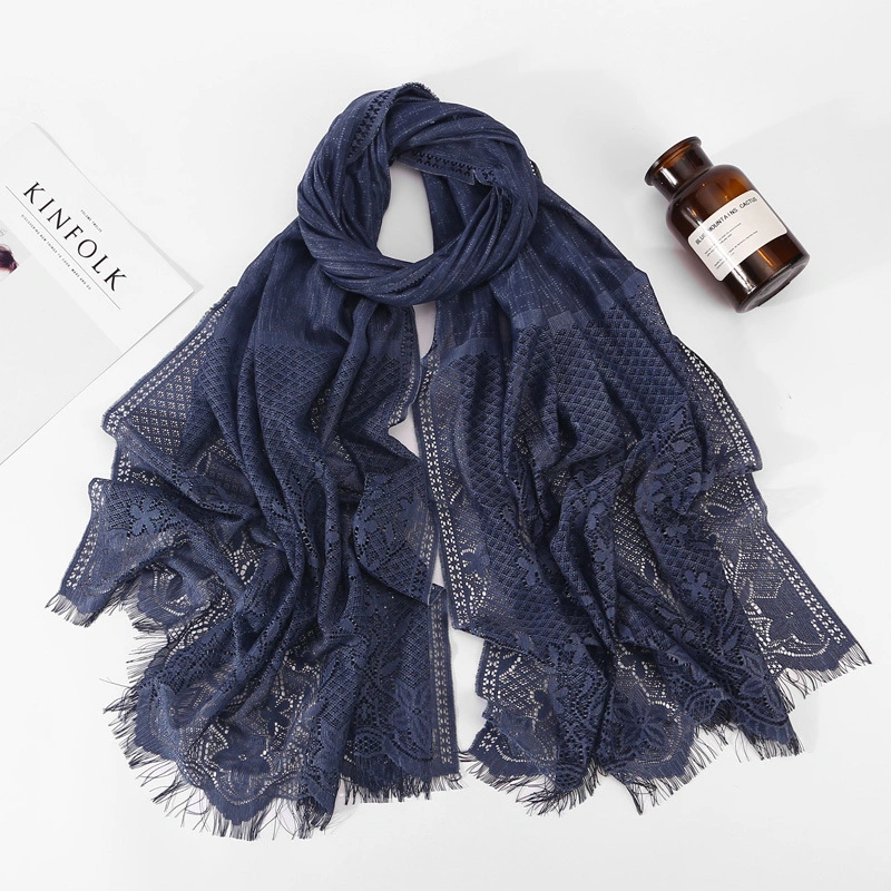 Women's Fashion Lace Solid Color Scarf