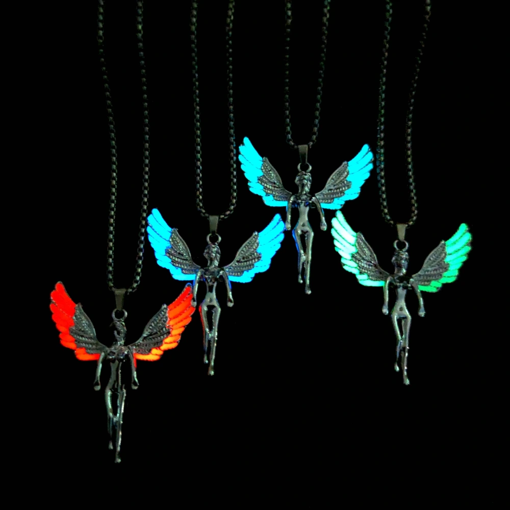 Angel Wing Goddess Guard Necklace