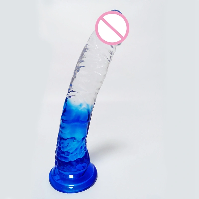Transparent Two-color Straight-through Crystal Simulation Toy