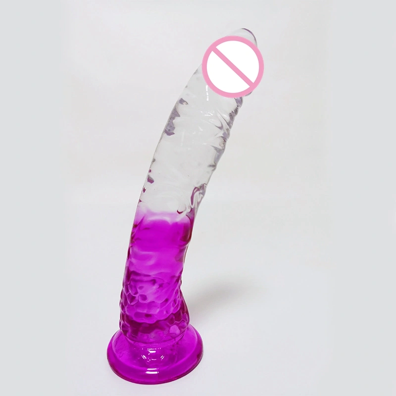Transparent Two-color Straight-through Crystal Simulation Toy