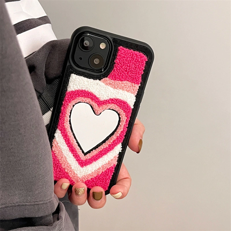 Plush Embroidery Phone Case All Inclusive Hard