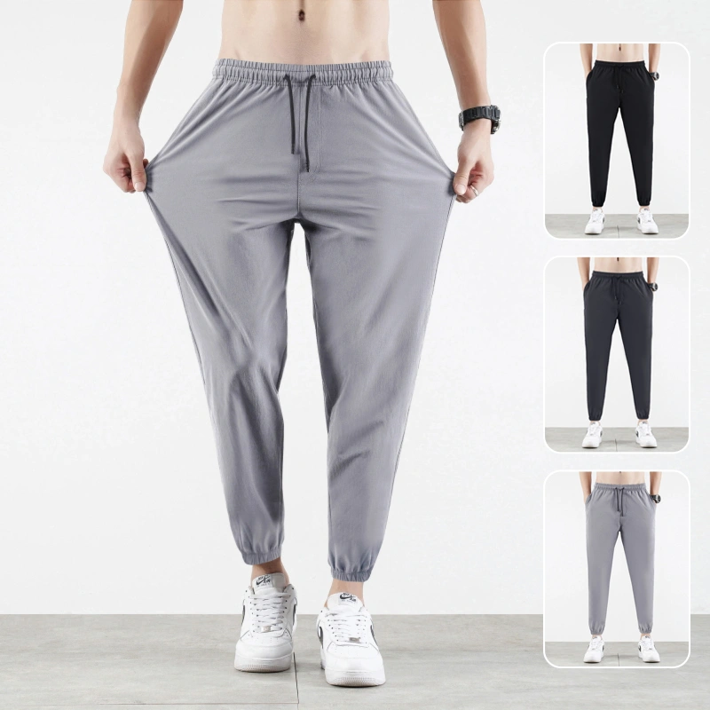 Men's Thin Ice Silk Casual Sports Pants