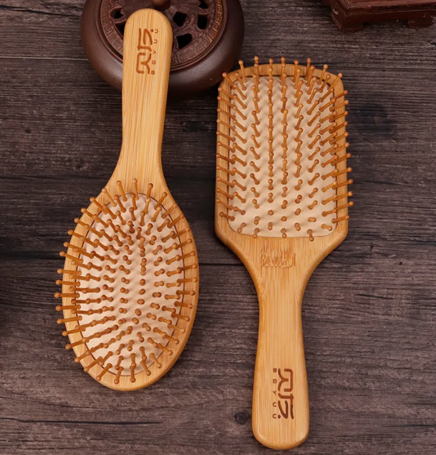 Natural Sandalwood Air Cushion Comb Bag Comb