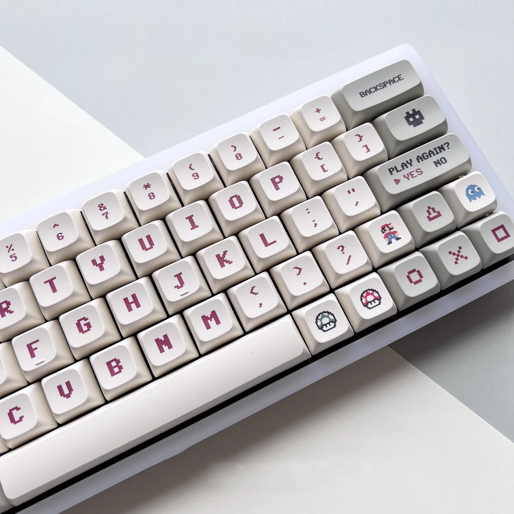 Retro Red And White Machine Keycap XDA Height Pbt Sublimation