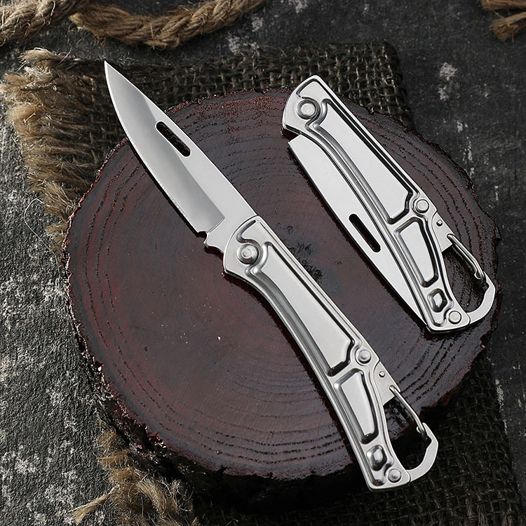 Outdoor Folding Knife Stainless Steel Self Defense Camping