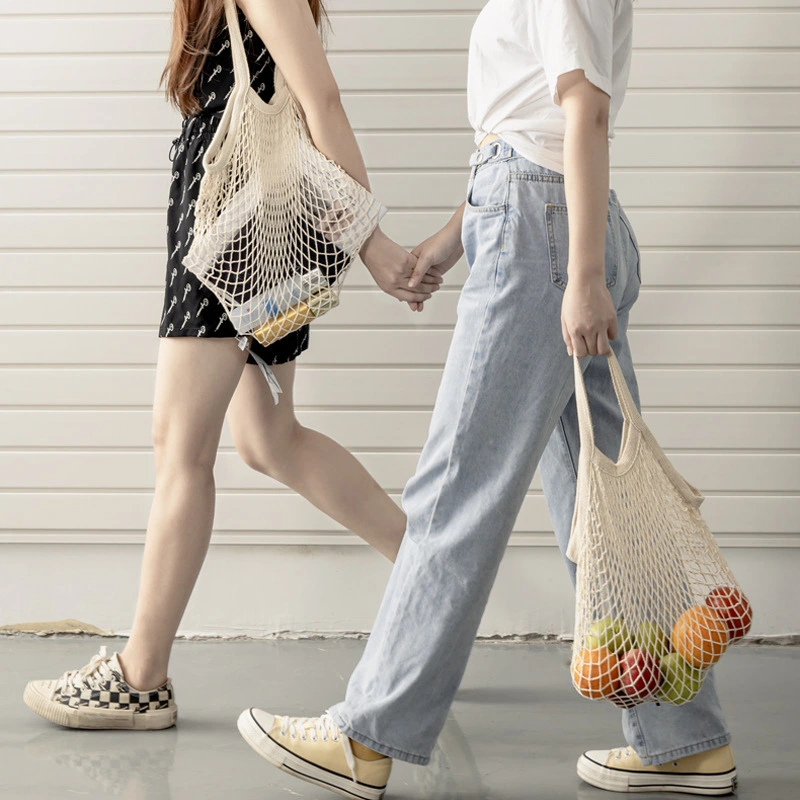 Supermarket Vegetable And Fruit Net Pocket Shopping Bag