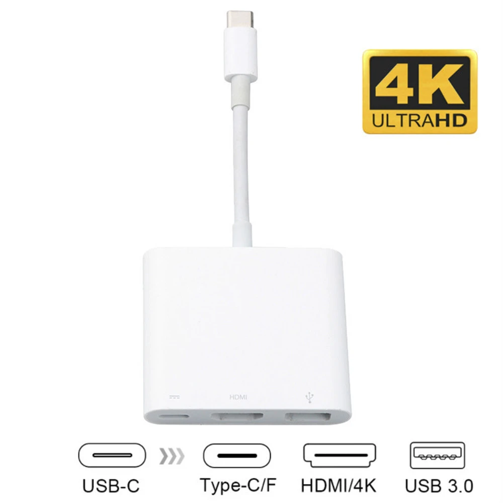 Plastic White Type-C 3.1 USB 3 In 1