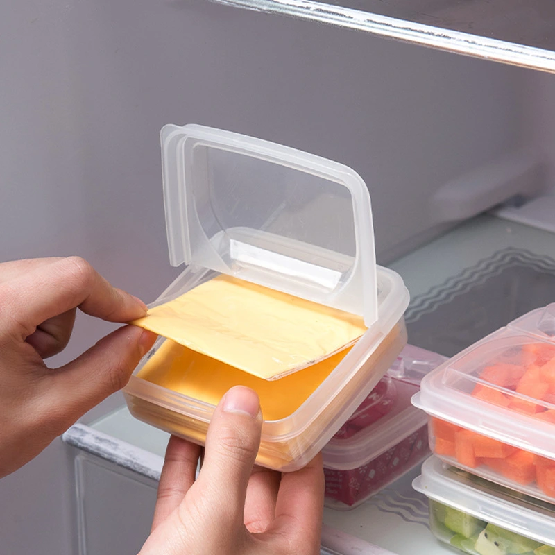 Japanese-style Cheese Slice Storage Box Refrigerator Flip