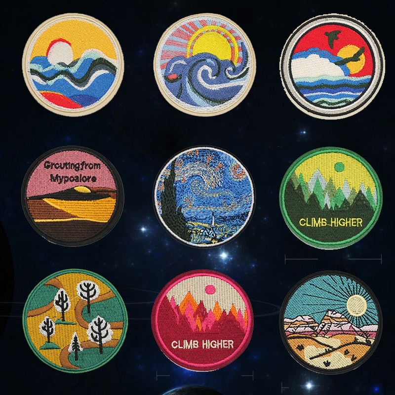 Household Fashionable And Versatile Round Badge Fabric Patch