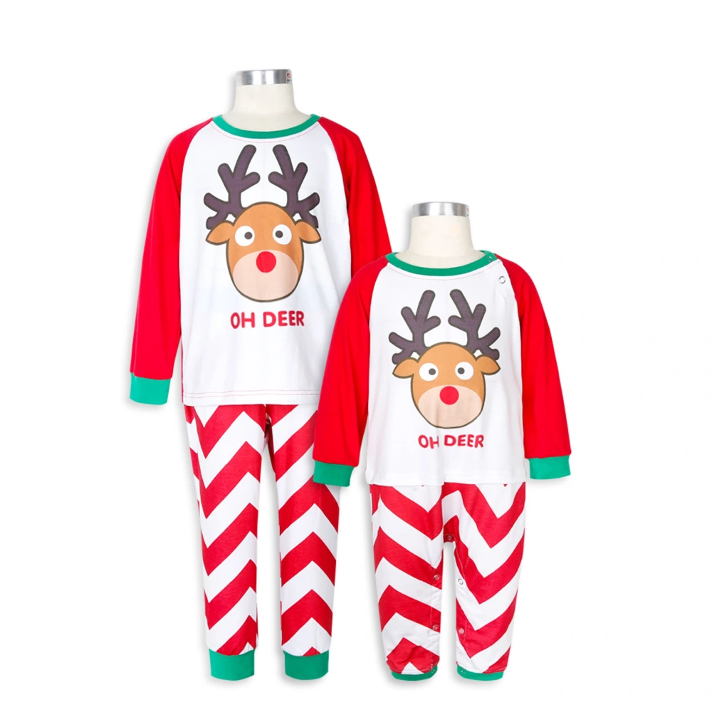 Home Wear Wave Stripe Parent-child Suit