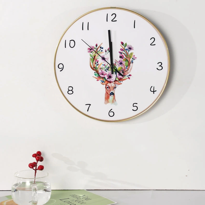 Silent Electronic Process 12 Inch Porcelain Decorative Wall Clock