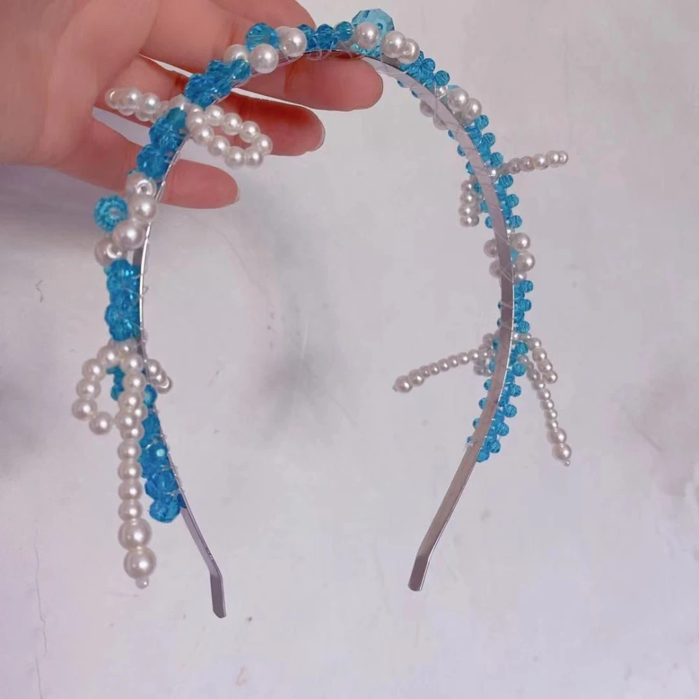 Design Pearl Crystal Hairband Online Celebrity