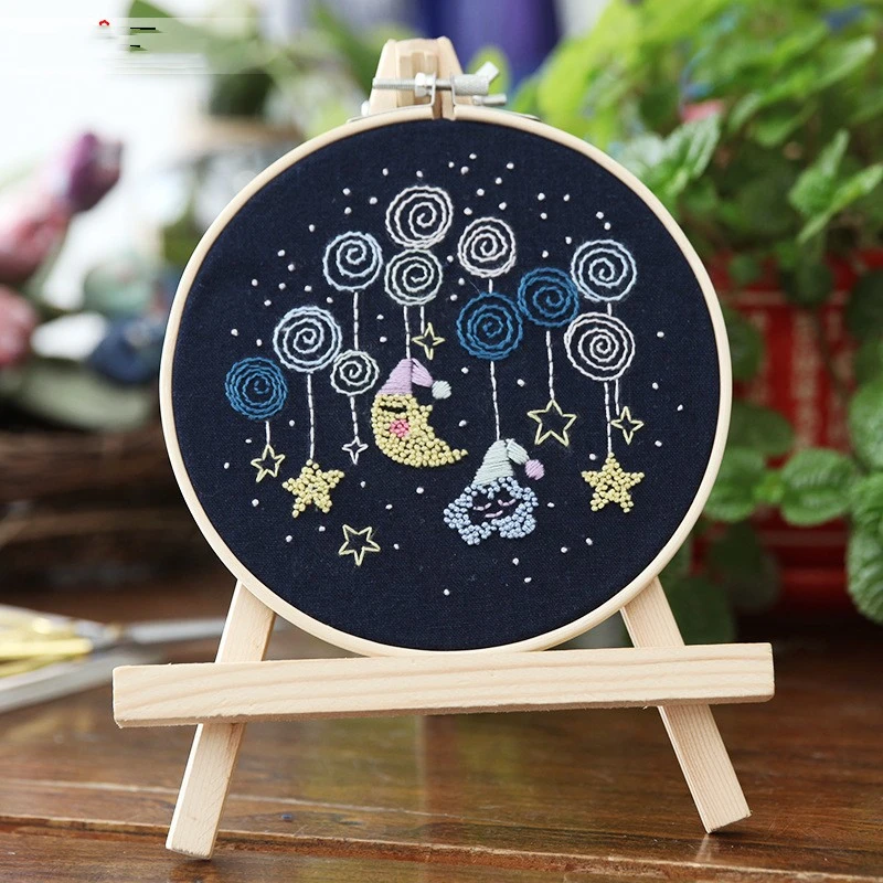 Embroidery Diy Material Bag Handmade Creative Cloth Art Hanging Picture