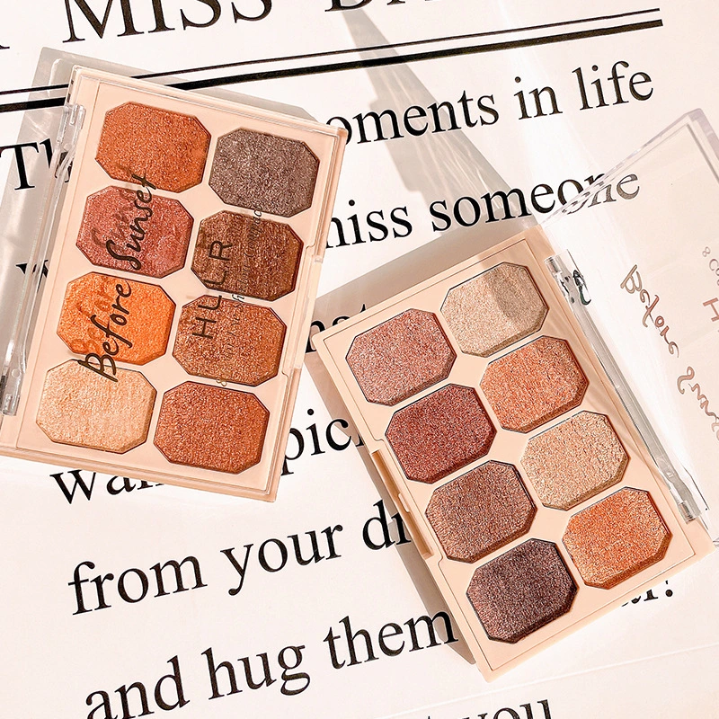 Earth Color Eye Shadow Repair Plate Pearl Milk Tea Color Makeup Cosmetics
