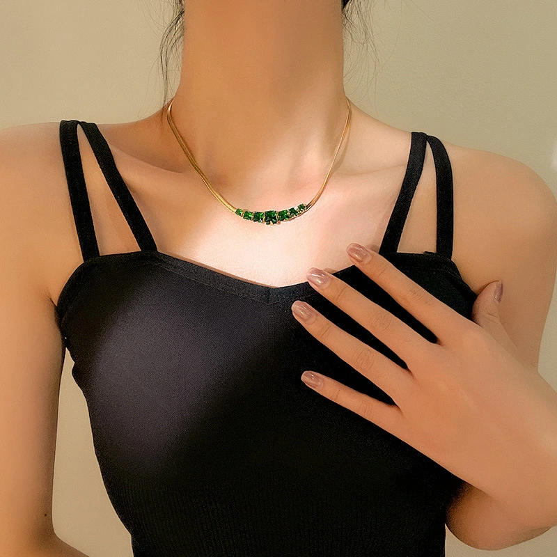 Women's Temperament Titanium Steel Jewelry Personality Clavicle Chain