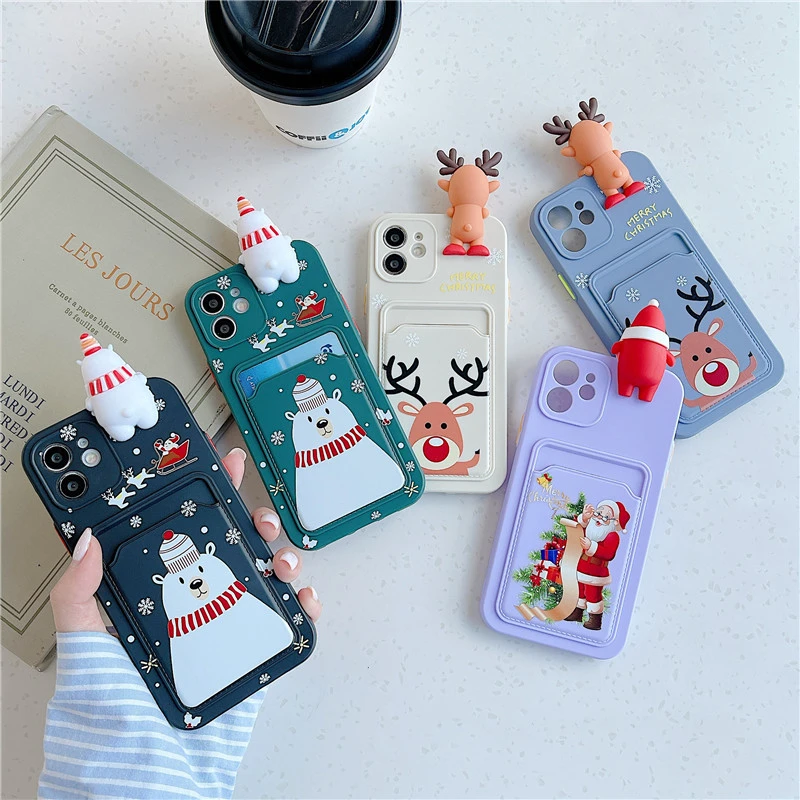 Christmas Mobile Phone Case Card Bag Soft Case