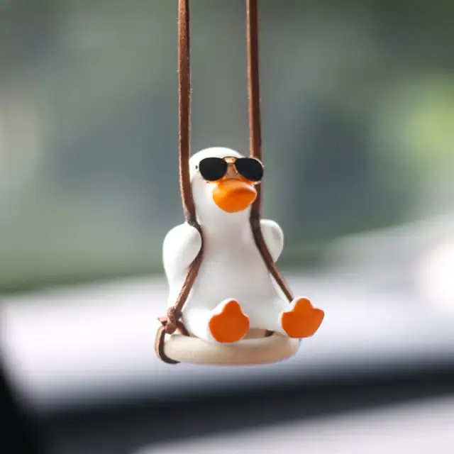 Car Swing Duck Pendant Ornament Doll