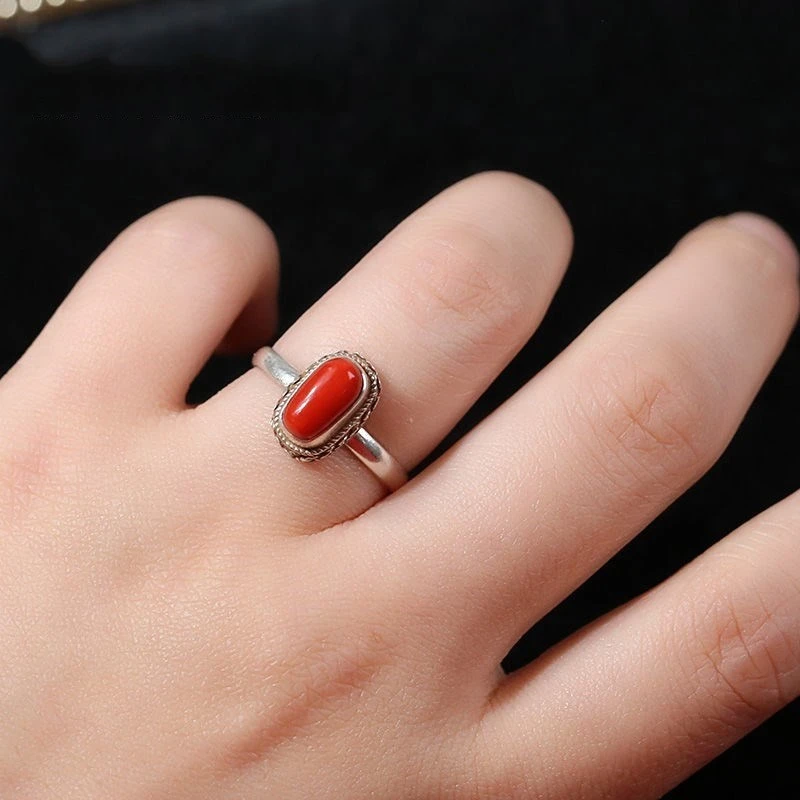 Handmade Silver Ring In Nepal Retro Personality