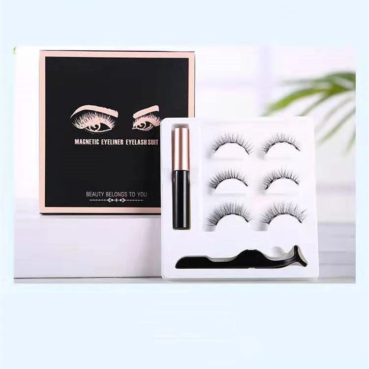 Magnetic Eyeliner Eyelash Set Natural Thick Magnet False