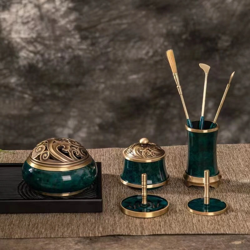 Pure Copper Incense Road Suit Introductory Incense Mold Set