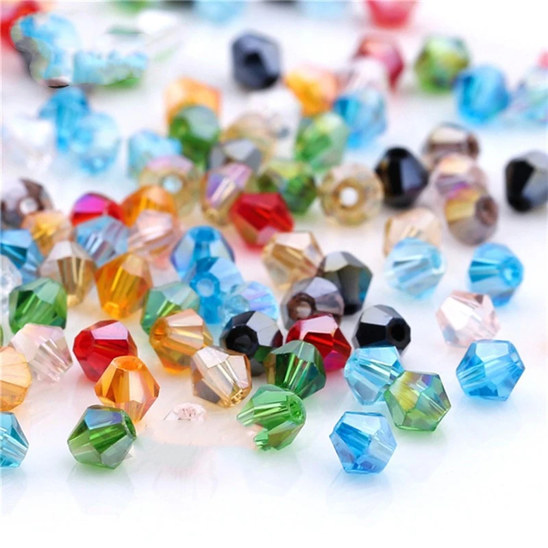 3 4 6mm Austrian Bicone Crystal Beads For Jewelry Making Diy