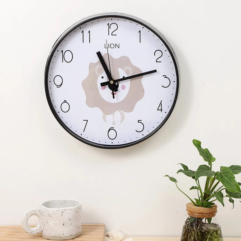 Round Silent Sweep Second Wall Clock Home Wall Clock Decoration