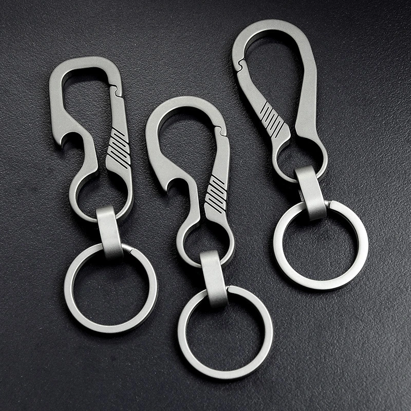 Men's Waist Titanium Alloy Keychain