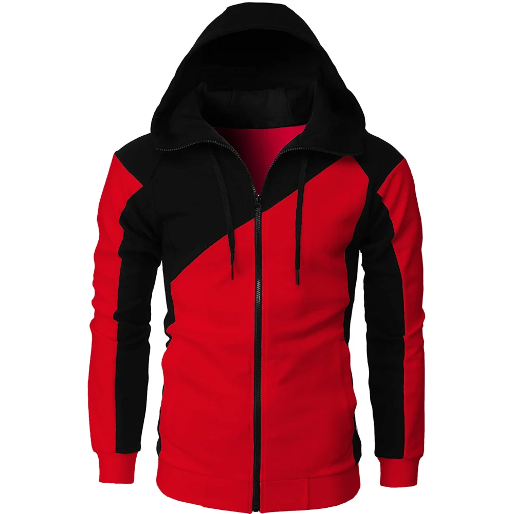 2021 Cross Border Collision Jacket Men Slim Hooded Men's Sweatshirt Casual Fashion Men's Long Sleeve Sports Jacket