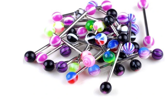 Mixed Color Tongue Nail X10 30 50 60 100Pcs Suit