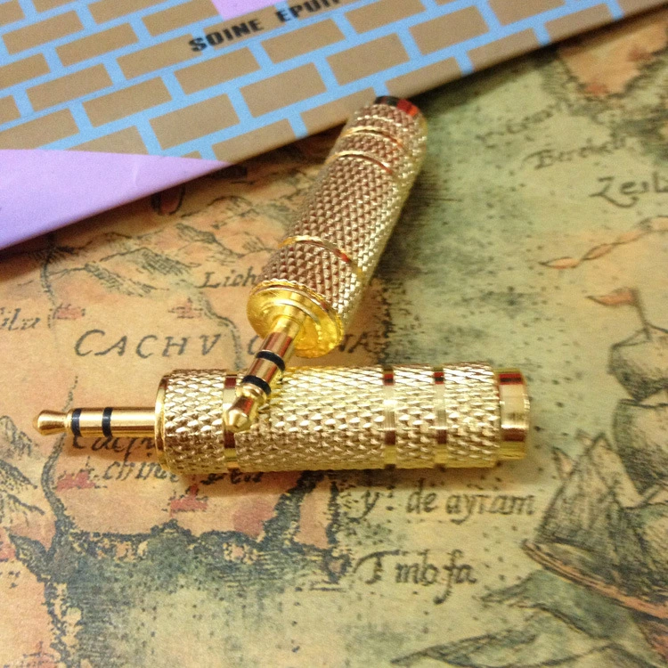 Gold Plated Audio Headphone Plug Stereo Audio