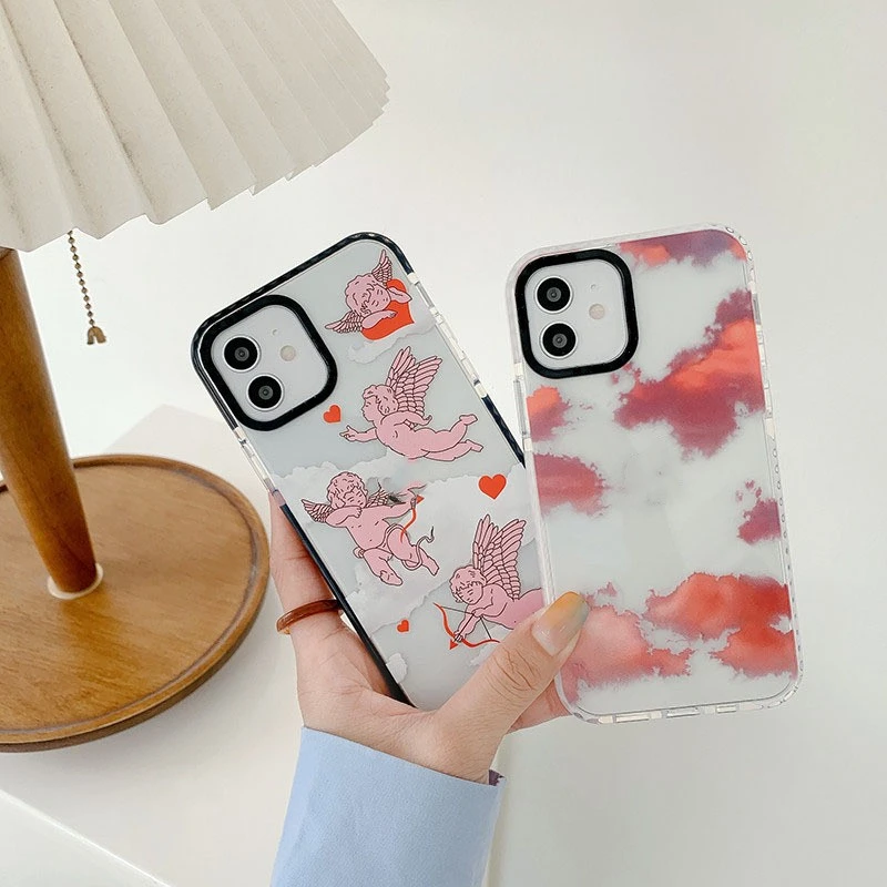 Ins Wind Fire Clouds Anti-drop Phone Case