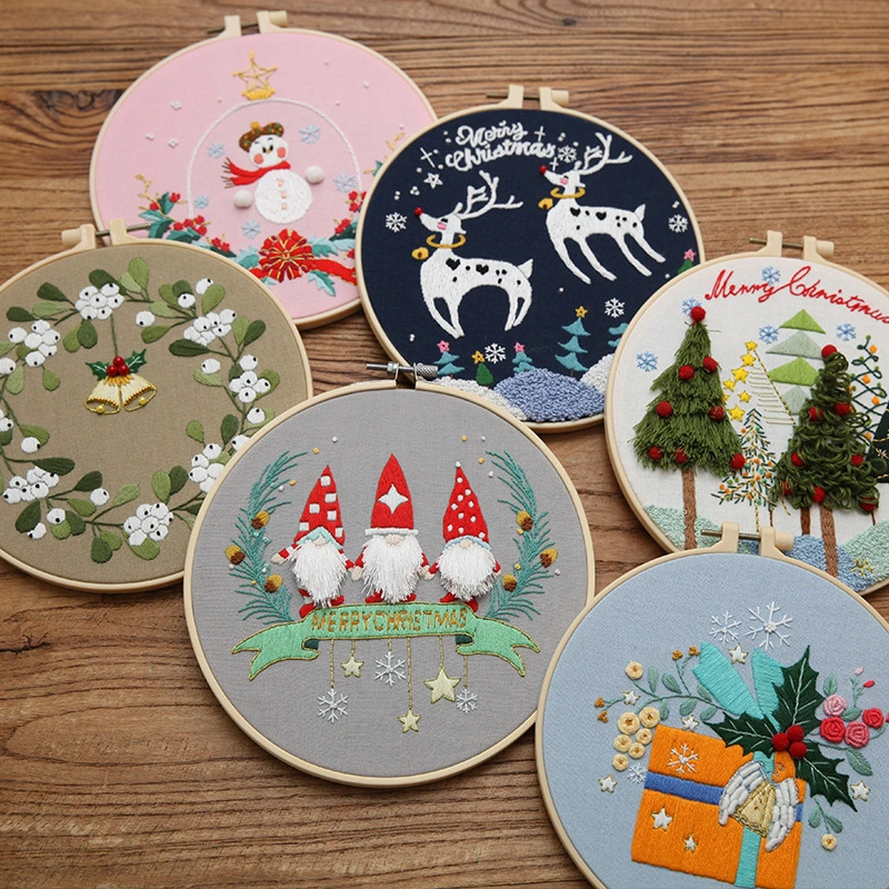 Christmas Decoration Embroidery Diy Material Bag