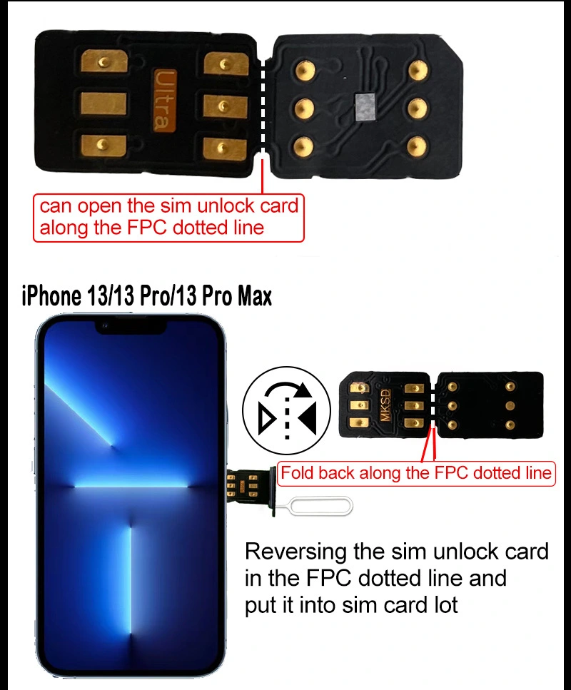 Gevey MKSD Unlocking Card Is Applicable To 6s-7-8-X-XSM-11-13PM Series