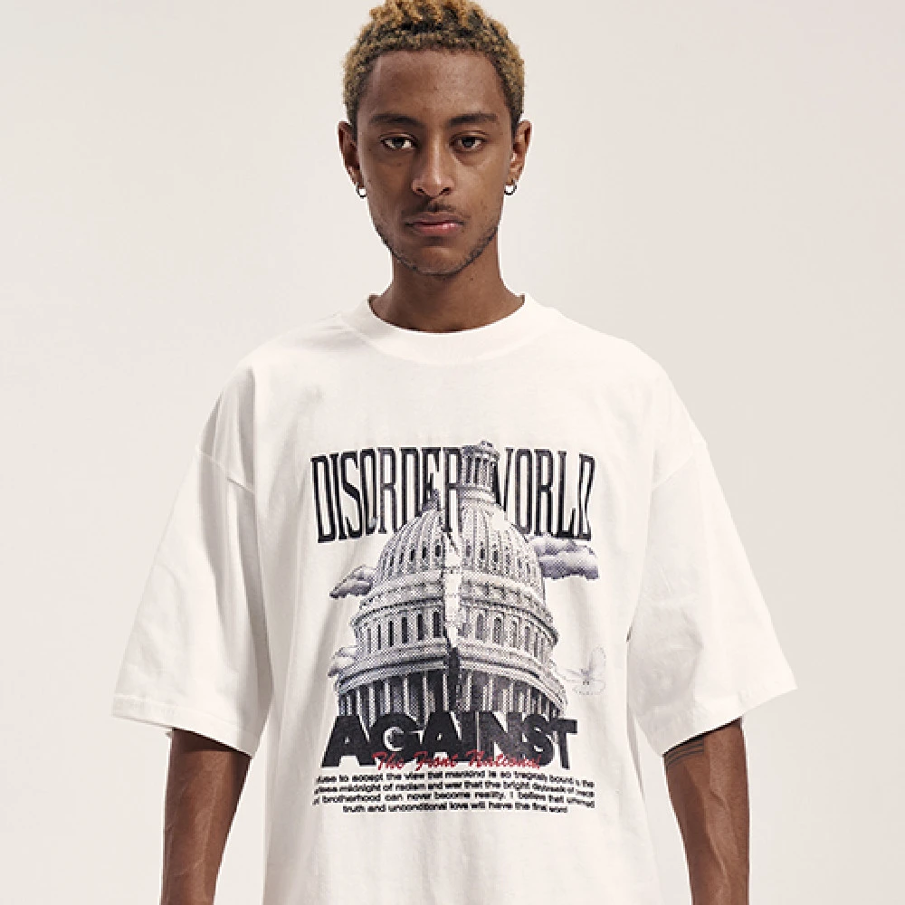 Men's Casual Street Retro Loose Sleeved T-shirt