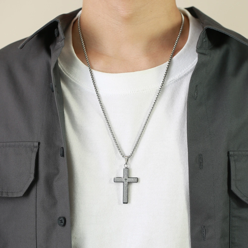 Men's Stainless Steel Cross Necklace