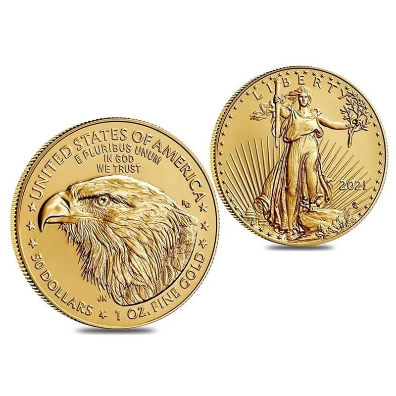 New Eagle Gold And Silver Commemorative Coin Statue Of Liberty