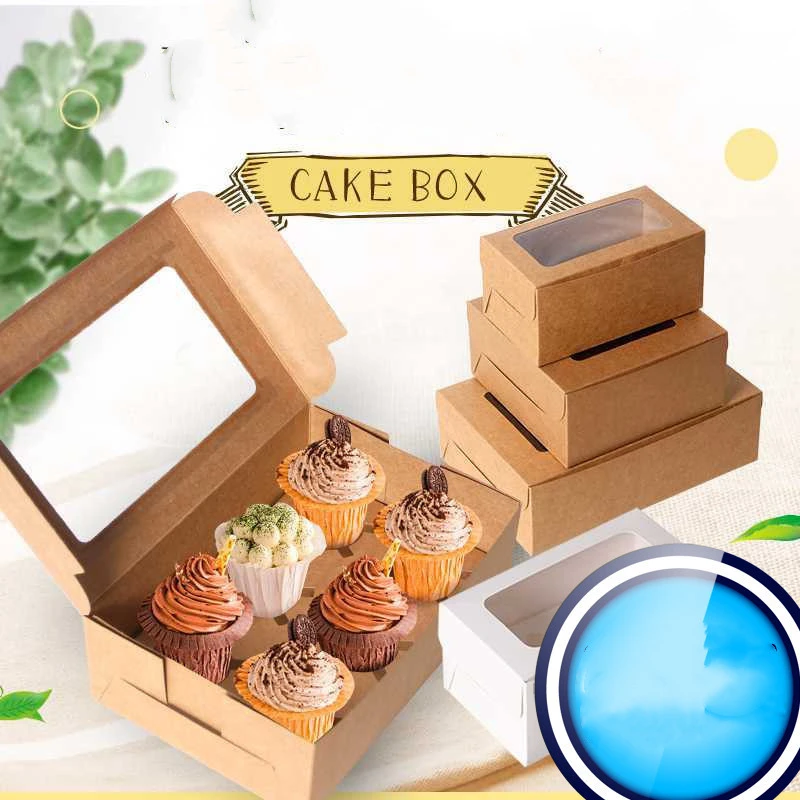 Home Fashion Simple Solid Color Cake Packaging Box